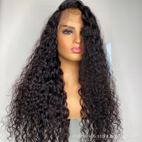 Wholesale Double Drawn 13X4 13X6 HD Swiss Lace Frontal Wig,Raw Virgin Cuticle Aligned Wig,Brazilian Human Hair Lace Front Wig
